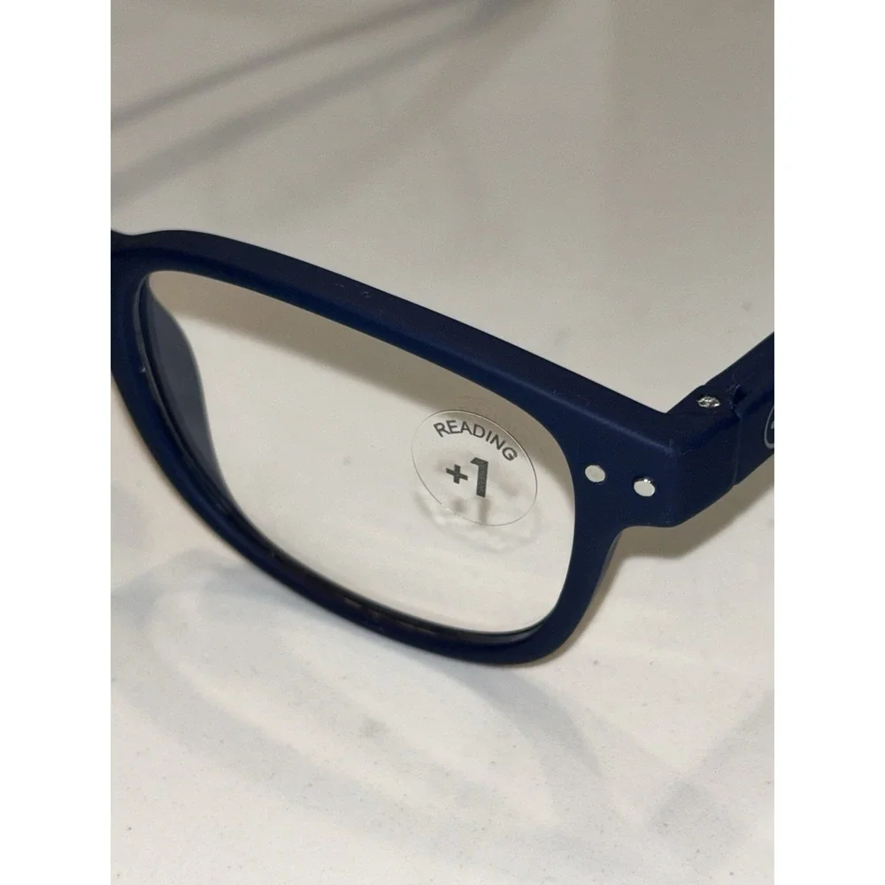 Izipizi Navy Blue Occhiali Da Lettura Reading Glasses #C 1.0 NIB